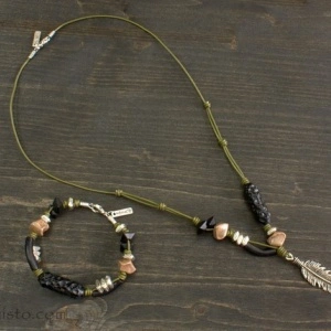 Men's Bracelet & Necklace Set
