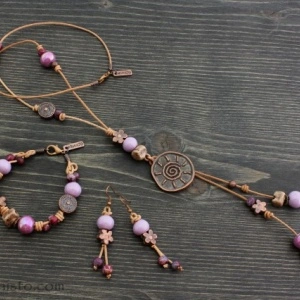 Women's Bracelet, Necklace & Earrings Set