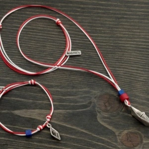 Martenica necklace and bracelet set