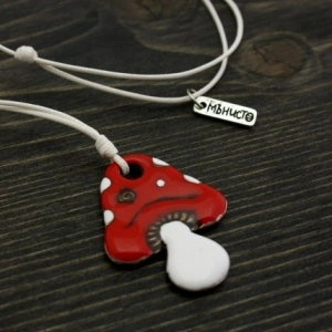 Martenitsa Pendant Mushroom