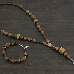 Men's Bracelet & Necklace Set