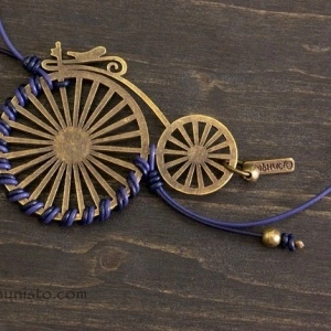 Retro bicycle Necklace - Img 3