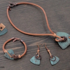 Women's Bracelet, Necklace, Earrings & Ring Set