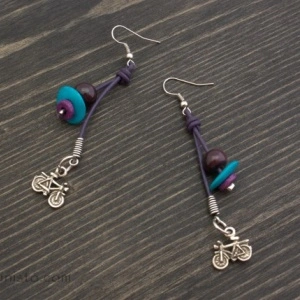 Bicycle Necklace, Bracelet & Earrings Set - Img 4