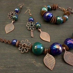 Women's Bracelet, Necklace & Earrings Set