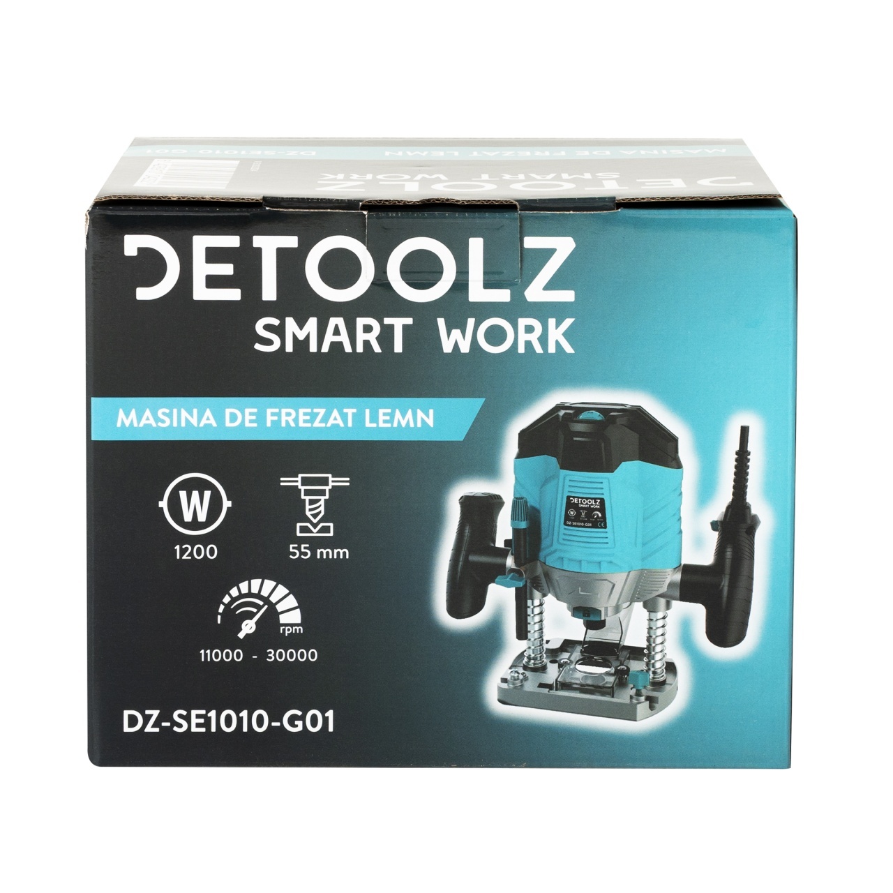 Masina de frezat lemn, Detoolz, 1200W 55mm, variator
