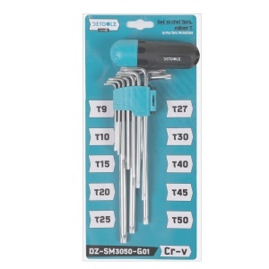 10-piece Torx key set MT T9–T50 Cr-V - Img 4
