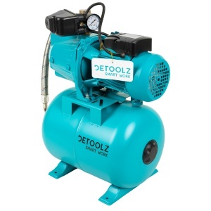 Detoolz 0.9 kW pressure booster, maximum flow rate 3300 l/h, maximum delivery head 45 m, cast iron pump body, 24-litre tank - Img 9
