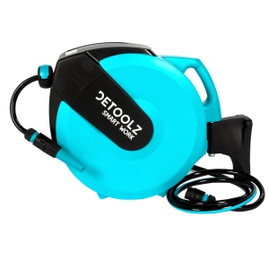 Detoolz automatic hose reel with 20m 1/2" hose G01