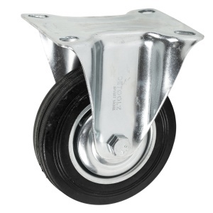 Detoolz fixed wheel, 100x27mm rubber, G01