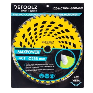 Disc motocositoare 40T Vidia, 255 x 25.4 x 2 mm, MaxPower - Img 3