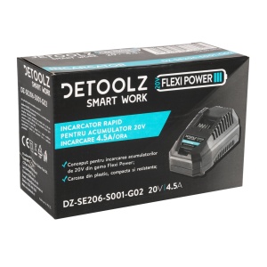 Incarcator rapid, Detoolz, pentru acumulator 20V, incarcare 4.5A/h - Img 9