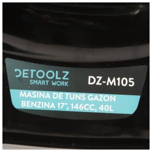 Lawnmower Detoolz, 3.5CP, 146CC, cutting width 43cm, collector 40L - Img 5