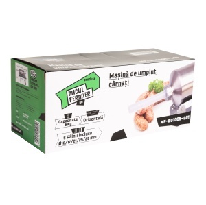 Masina de carnati Micul Fermier, 5 kg, orizontala cu 5 palnii - Img 2