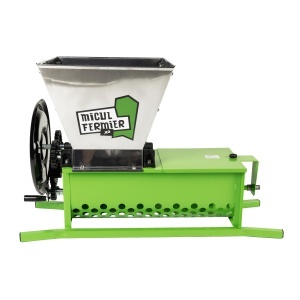 Micul Fermier manual grape crusher, 30-litre tank, maximum production capacity 600 kg/h, with destemmer