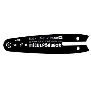 'Micul Padurar' chainsaw blade, length 5'', pitch 1/4'', groove width 1.1mm, 32 lugs, 16 teeth