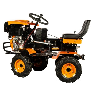 Motocultivator Ride-On Detoolz, 17CP, capacitate cilindrica 530 CC, motor 4 timpi, 4X4, 4 viteze, 2 cutii de viteze, pornire electrica - Img 5