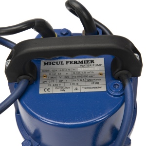 Pompa evacuare Micul Fermier, 0.75 kW, debit maxim 3900 l/h, inaltime maxima de pompare 32m, corp pompa fonta, cu plutitor - Img 5