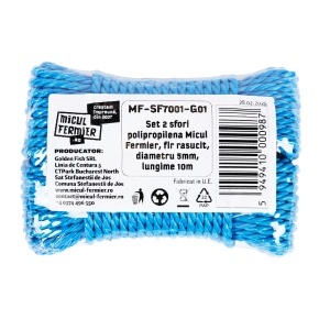 Set of 2 Micul Fermier polypropylene twines, twisted, 5 mm diameter, 10 m long - Img 2
