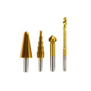 Set of 4 HSS+Ti 8-20, 4-12,12.4,6mm HSS+Ti multifunction cutters