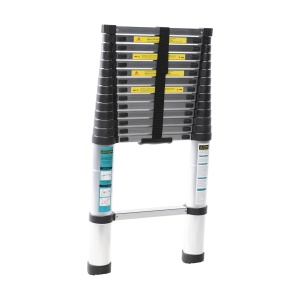 Telescopic ladder Detoolz, maximum height 4.4m, 15 steps, maximum weight 150 kg