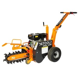 Trenching machine, Detoolz, 7 hp, 212 cc, 4-stroke petrol engine, maximum depth 450 mm