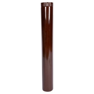 Wood-burning stove flue pipe, 90cm, ø120mm, Brown