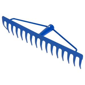 16T metal rake with intaritura