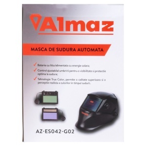 Almaz automatic welding helmet, 100x50mm viewing window, 4 sensors, welding, cutting, grinding - Img 5