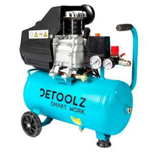 Compressor Detoolz 24L with oil, 1500 W, flow 160L/min, 8 bar, 2 air intakes - Img 13