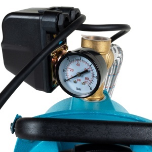 Detoolz 0.9 kW pressure booster, maximum flow rate 2280 l/h, maximum delivery head 40 m, cast iron pump body, 24-litre tank, ejector - Img 10