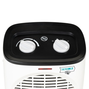 Detoolz 1000/2000W electric fan heater, plastic housing - Img 2