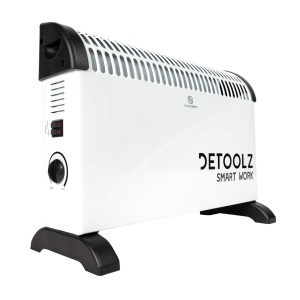 Detoolz electric convector heater, 2 kW, 3 power settings, with adjustable thermostat - Img 5