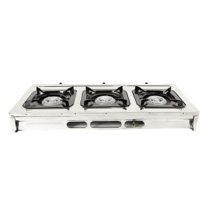 Detoolz portable mini cooker, 8.4 kW, 3 burners, Piezo ignition