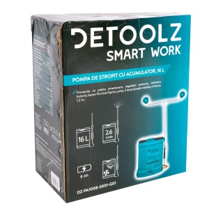 Detoolz spray pump, capacity 16l, with accumulator and mixer - Img 10
