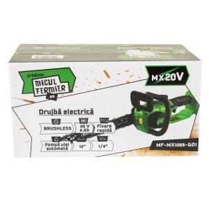 Micul Fermier 20V electric chainsaw, 4 Ah, 12" blade, brushless - Img 4