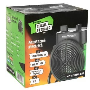 Micul Fermier electric fan heater, 1000/2000W, ceramic heating element - Img 7