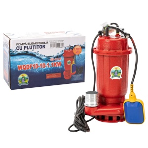 Pompa apa murdara Micul Fermier, 1.1 kW, debit maxim 15000 l/h, inaltime maxima de pompare 15 m, corp pompa fonta, cu plutitor - Img 3