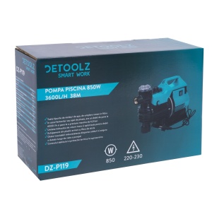 Pond, swimming pool, flooded basement recirculation water pump with built-in filter 850W 3600l/hour 38m - Img 4