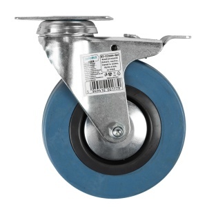 Roata pivotanta Detoolz, cauciuc+PP 125x27mm CF G01 - Img 2