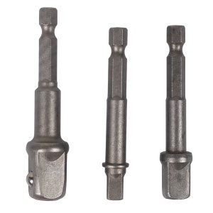 Set of 3 DZ hex adapters: 1/4", 3/8" and 1/2" Cr-V - Img 2