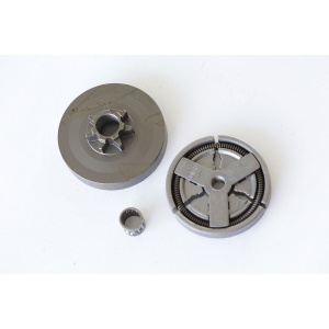 Small Farmer clutch assembly with pinion and drum, for chainsaw 2T 52cc