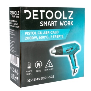 2000 W hot air gun, 2 settings, 600°C - Img 5