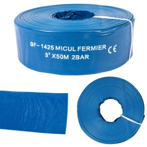 3'' Flat PVC PVC Water Hose 3'' 50 M