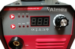 Aparat sudura Almaz, MMA+LiftTIG+FCAW(doar sudura sarma flux), intensitate maxima 180A, afisaj digital - Img 11