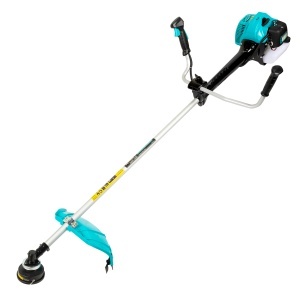 Detoolz 2.8HP 52cc 2-stroke petrol brushcutter, quick start, 4 accessories, 28mm shaft