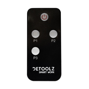 Detoolz electric convector heater, 2 kW, 3 power settings, with adjustable thermostat - Img 6