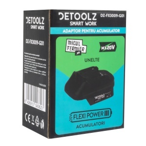 Detoolz FlexiPower battery adapter – Micul Fermier equipment (compatible with Makita LXT) - Img 2