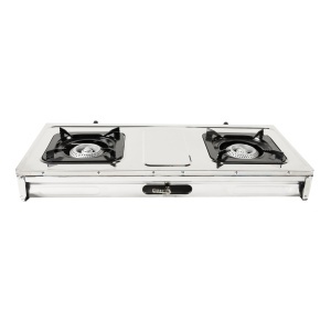 Detoolz portable mini cooker, 5.6 kW, 2 burners, Piezo ignition