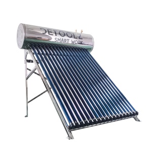 Detoolz pressurised solar panel, 180-litre capacity, stainless steel, 18 tubes - Img 4
